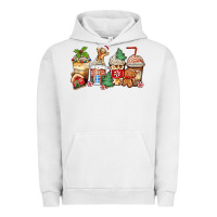Pigment Lunar Rock christmas gingerbread coffee cups Urban Hoodie - Zillion Design Studio