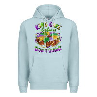 Blue Mist mardi gras king cake calories don't count Premium Hoodie - RanaPortraitStore