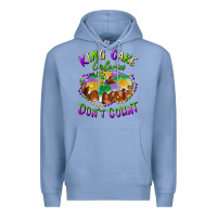 Colony Blue mardi gras king cake calories don't count Premium Hoodie - RanaPortraitStore