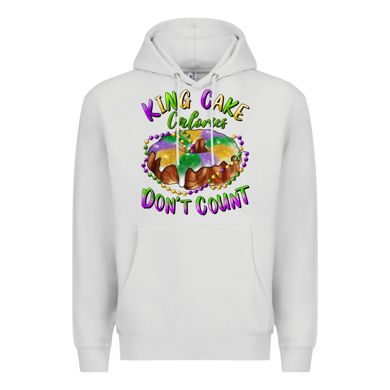 Mardi Gras King Cake Calories Don't Count Premium Hoodie by RanaPortraitStore | Teevron