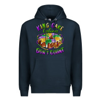 Navy mardi gras king cake calories don't count Premium Hoodie - RanaPortraitStore