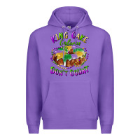 Purple mardi gras king cake calories don't count Premium Hoodie - RanaPortraitStore