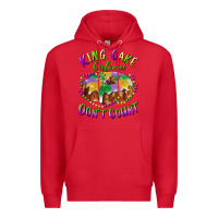 Red mardi gras king cake calories don't count Premium Hoodie - RanaPortraitStore