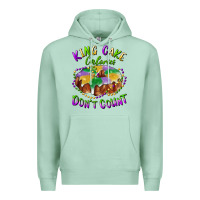 Seafoam mardi gras king cake calories don't count Premium Hoodie - RanaPortraitStore