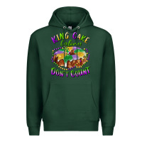 Sports Green mardi gras king cake calories don't count Premium Hoodie - RanaPortraitStore