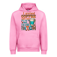 Fuchsia Pink i pretend coffee helps but im stil a bitch Urban Hoodie - texasbilliewilder