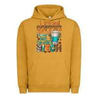 Pigment Peanut Butter i pretend coffee helps but im stil a bitch Urban Hoodie - texasbilliewilder