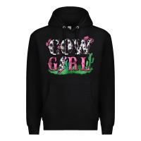 Black cowgirl lightning bolt Premium Hoodie - Zillion Design Studio