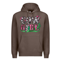 Coffee cowgirl lightning bolt Premium Hoodie - Zillion Design Studio