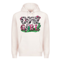 Pale Pink cowgirl lightning bolt Premium Hoodie - Zillion Design Studio