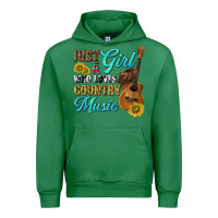 Emerald just a girl who loves country music Urban Hoodie - texasbilliewilder
