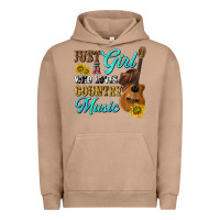 Pigment Burro just a girl who loves country music Urban Hoodie - texasbilliewilder
