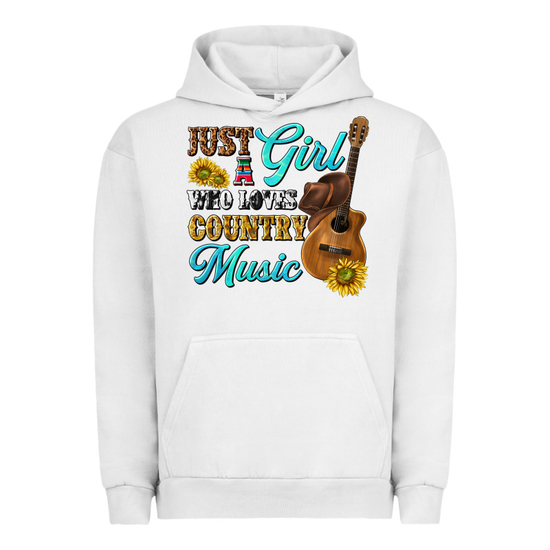 Just A Girl Who Loves Country Music Urban Hoodie by texasbilliewilder | Teevron