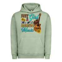 Pigment Oil Green just a girl who loves country music Urban Hoodie - texasbilliewilder
