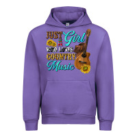 Tulip just a girl who loves country music Urban Hoodie - texasbilliewilder