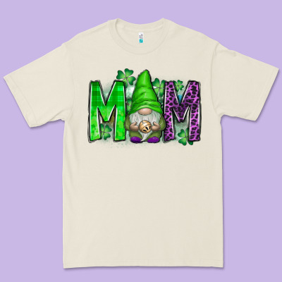 St Patricks Day Mom Gnome Premium Tee Designed By Cowhidedigitalart