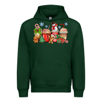 Foreset Green christmas coffee cups Urban Hoodie - Zillion Design Studio