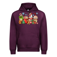 Mauve Wine christmas coffee cups Urban Hoodie - Zillion Design Studio