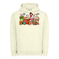 Pigment Pistachio christmas coffee cups Urban Hoodie - Zillion Design Studio