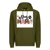 Army Green dog mama  texas billie wilder filigran. Premium Hoodie - texasbilliewilder