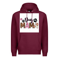Burgundy dog mama  texas billie wilder filigran. Premium Hoodie - texasbilliewilder