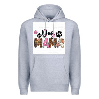 Heather Grey dog mama  texas billie wilder filigran. Premium Hoodie - texasbilliewilder