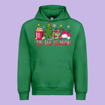 Urban Hoodie 'tis the season pink christmas