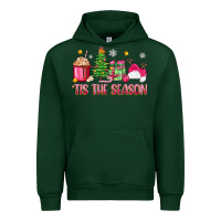Forest Green 'tis the season pink christmas Urban Hoodie - Zillion Design Studio