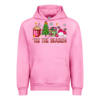 Fuchsia Pink 'tis the season pink christmas Urban Hoodie - Zillion Design Studio