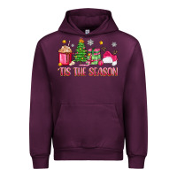 Mauve Wine 'tis the season pink christmas Urban Hoodie - Zillion Design Studio