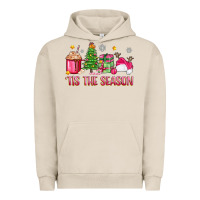 Pigment French Oak 'tis the season pink christmas Urban Hoodie - Zillion Design Studio