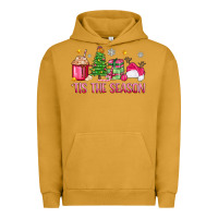 Pigment Peanut Butter 'tis the season pink christmas Urban Hoodie - Zillion Design Studio
