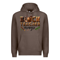 Coffee black teacher magic melanin male teacher Premium Hoodie - texasbilliewilder