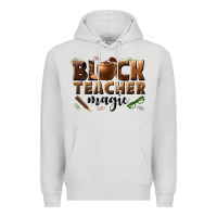 Black Teacher Magic Melanin Male Teacher Premium Hoodie | Teevron