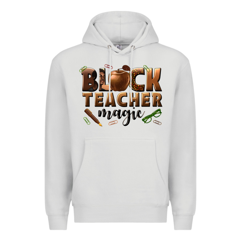 Black Teacher Magic Melanin Male Teacher Premium Hoodie by texasbilliewilder | Teevron