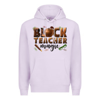 Lilac black teacher magic melanin male teacher Premium Hoodie - texasbilliewilder
