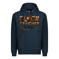 Navy black teacher magic melanin male teacher Premium Hoodie - texasbilliewilder