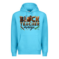 Ocean Blue black teacher magic melanin male teacher Premium Hoodie - texasbilliewilder