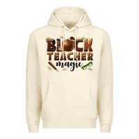 Sandshell black teacher magic melanin male teacher Premium Hoodie - texasbilliewilder