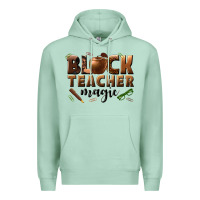 Seafoam black teacher magic melanin male teacher Premium Hoodie - texasbilliewilder