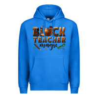 True Royal black teacher magic melanin male teacher Premium Hoodie - texasbilliewilder