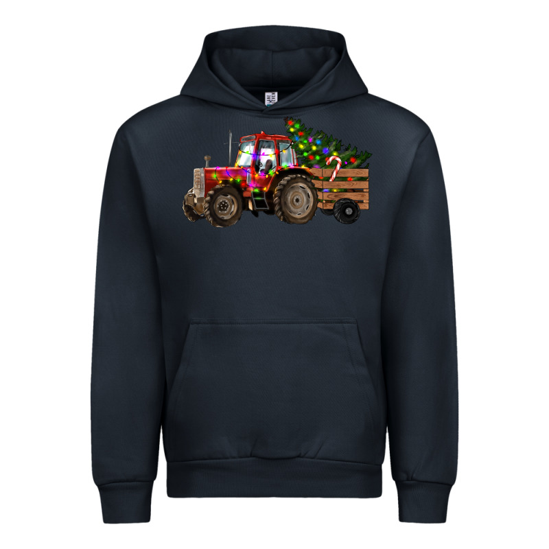 Christmas Farm Tractor Urban Hoodie by RanaPortraitStore | Teevron