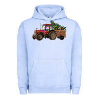 Pigment Grape Ice Christmas Farm Tractor Urban Hoodie - RanaPortraitStore