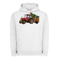 Pigment Lunar Rock Christmas Farm Tractor Urban Hoodie - RanaPortraitStore