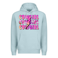 Blue Mist cowgirl cowgirl lightning bolt Premium Hoodie - Zillion Design Studio