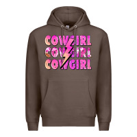 Coffee cowgirl cowgirl lightning bolt Premium Hoodie - Zillion Design Studio