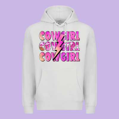 Cowgirl Cowgirl Lightning Bolt Premium Hoodie Designed By Zillion Design Studio