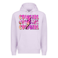 Lilac cowgirl cowgirl lightning bolt Premium Hoodie - Zillion Design Studio