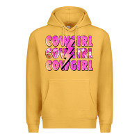 Mustard cowgirl cowgirl lightning bolt Premium Hoodie - Zillion Design Studio