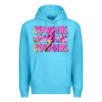 Ocean Blue cowgirl cowgirl lightning bolt Premium Hoodie - Zillion Design Studio